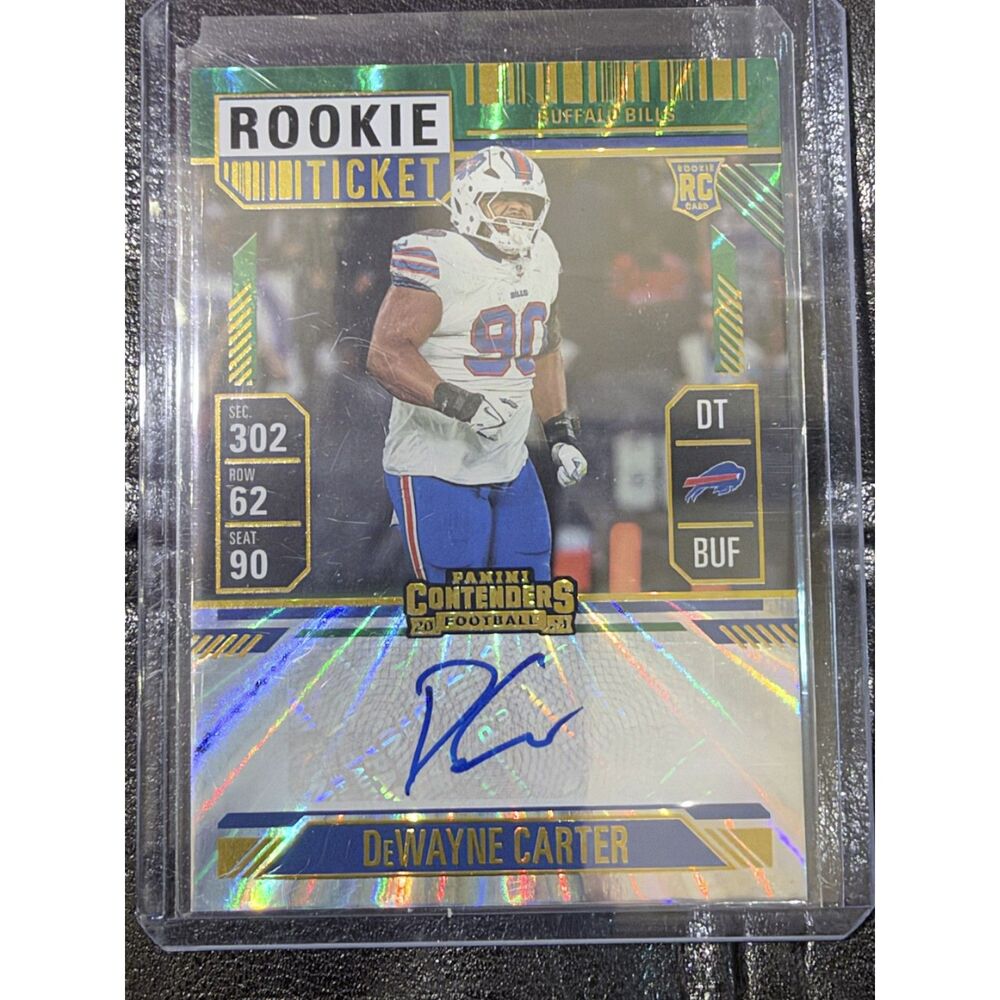 2024 Panini Contenders DeWayne Carter Rookie Ticket Auto RC #265 Bills